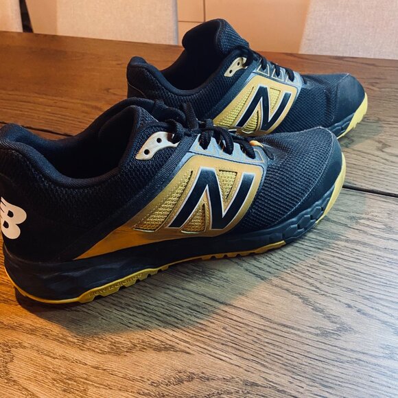 New Balance 3000 V4 T3000BY4 Men's Size 14 - Black Yellow Running Sneakers - Picture 4 of 4